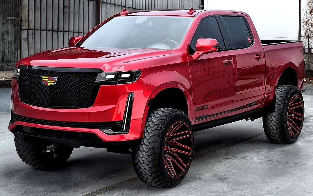 2021 Cadillac Escalade Truck Conversion Sitting on Tis Wheels